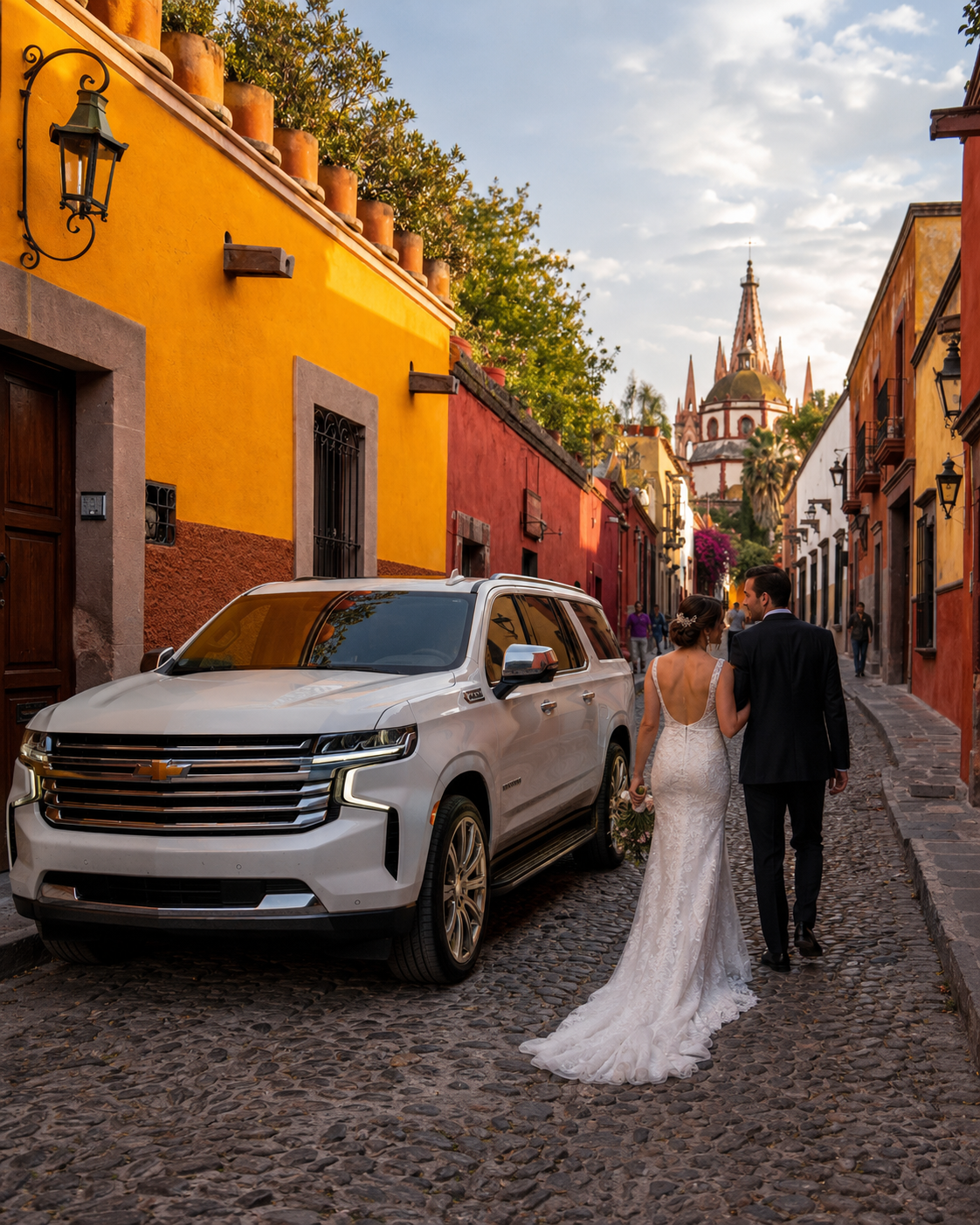 Novios con transporte privado BESTUR en San Miguel de Allende