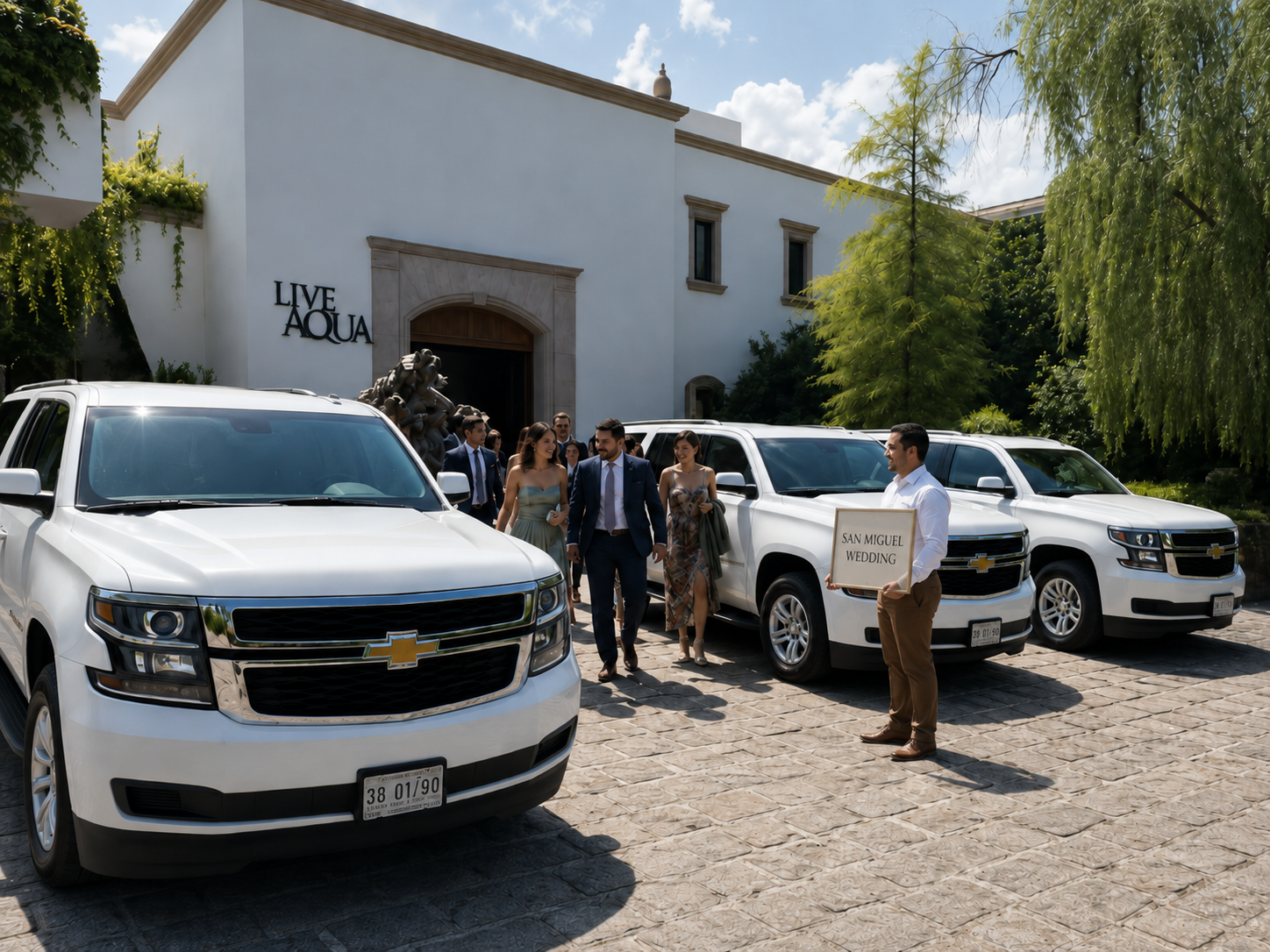 Transporte para invitados de boda en San Miguel de Allende