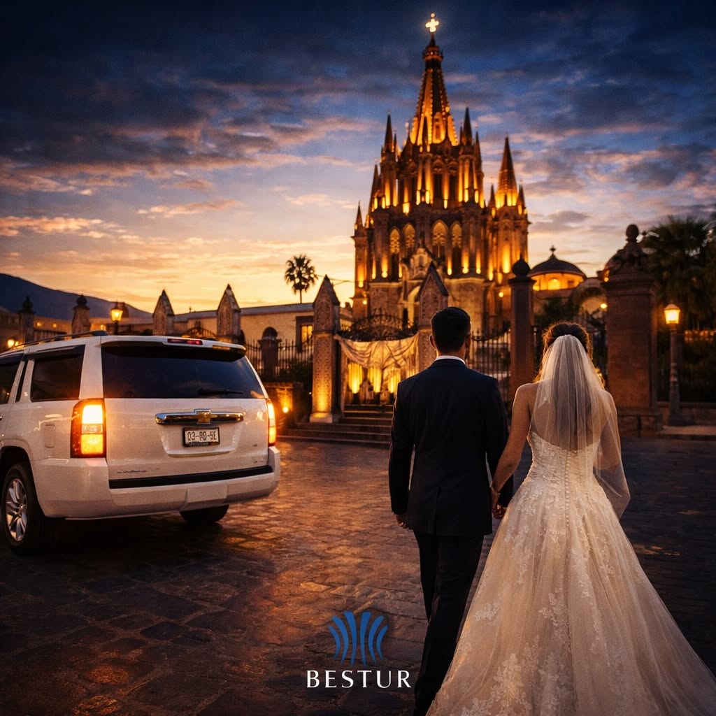 Transporte privado para novios e invitados de bodas en San Miguel de Allende