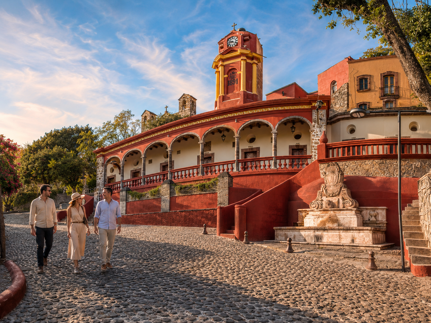 Calle histórica y zona de El Chorro en San Miguel de Allende