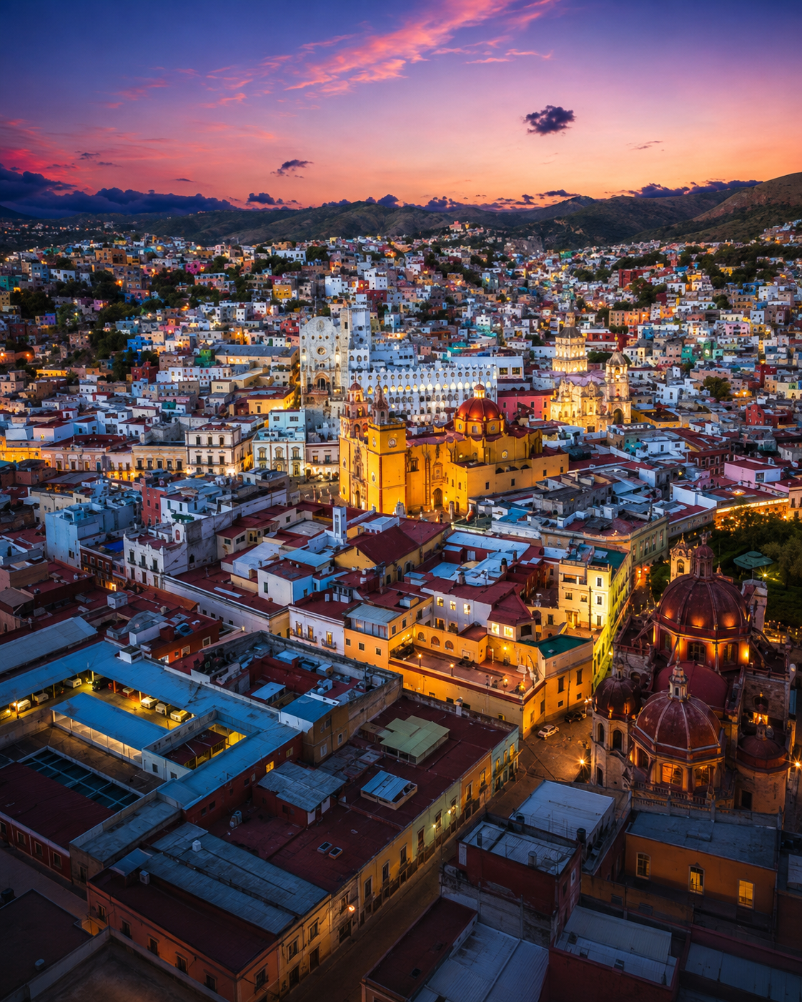 Vista panorámica de Guanajuato Capital durante un tour privado desde San Miguel de Allende